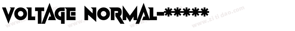 Voltage Normal字体转换